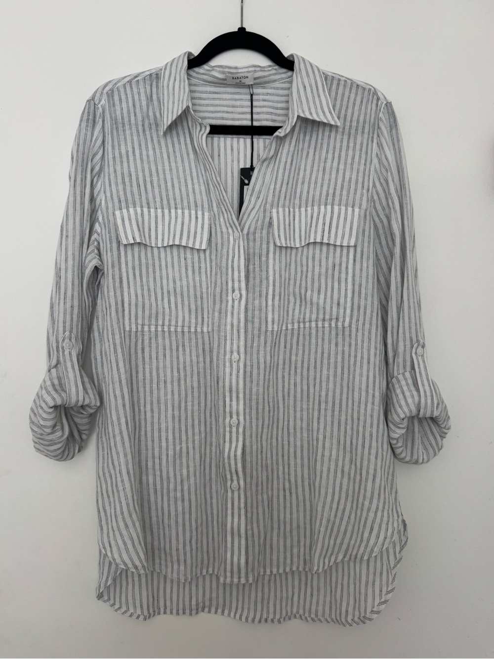 Babaton Aritzia Utility Linen Shirt NWT